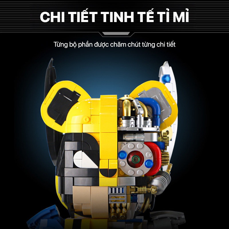 Mô hình lắp ghép - Bear Robot - Wolverine 188013 1 mo hinh lap ghep bear robot wolverine 188013 01
